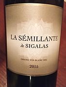 La Sémillante de Sigalas