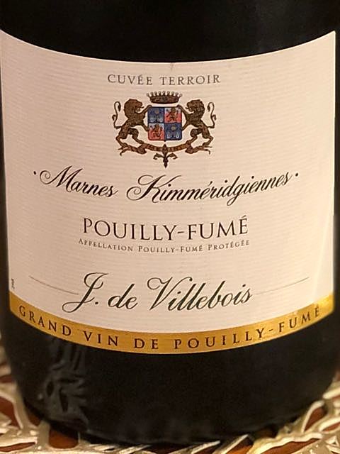 J. de Villebois Pouilly Fumé Marnes Kimméridgiennes