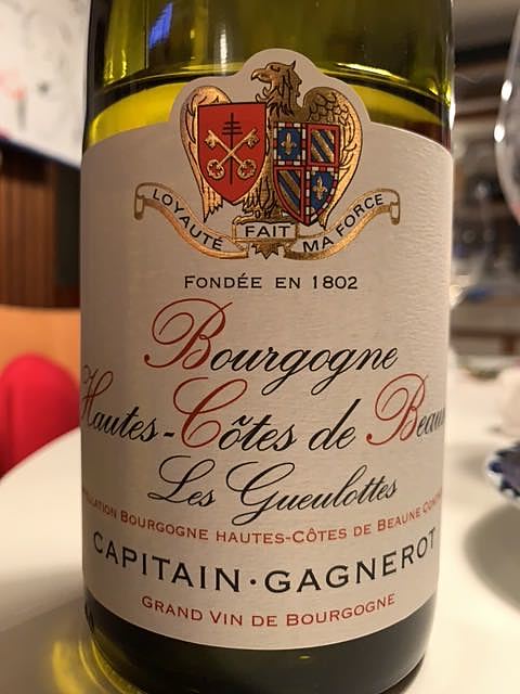 Capitain Gagnerot Bourgogne Hautes Côtes de Beaune Les Gueulottes