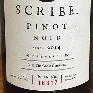 Scribe Pinot Noir Carneros VII. The Ghost Continent