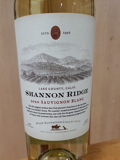Shannon Ridge High Elevation Sauvignon Blanc