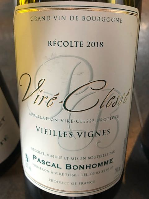 Pascal Bonhomme Viré Clessé Vieills Vignes