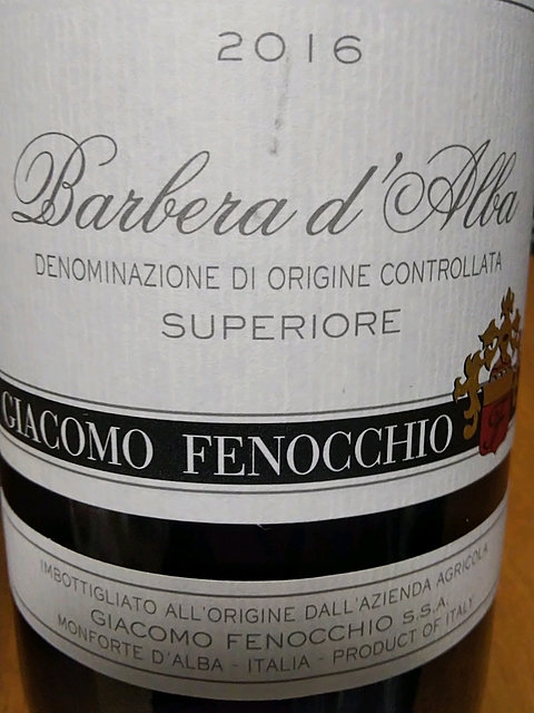 Giacomo Fenocchio Barbera d'Alba Superiore