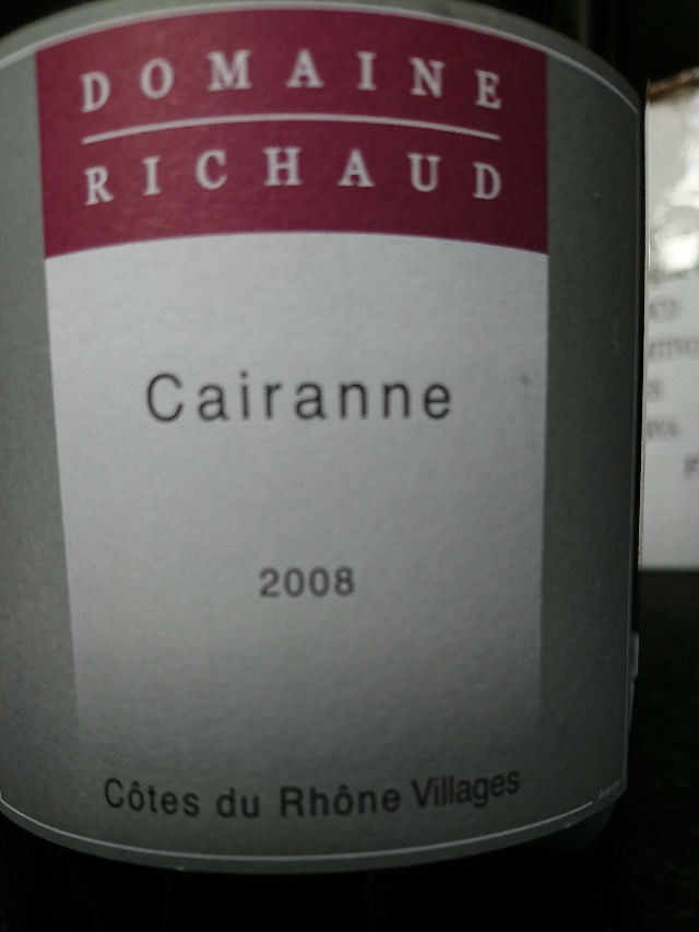Dom. Richaud Cairanne Rouge 2008(ドメーヌ・リショー ケランヌ | Vinica 無料のワインアプリ