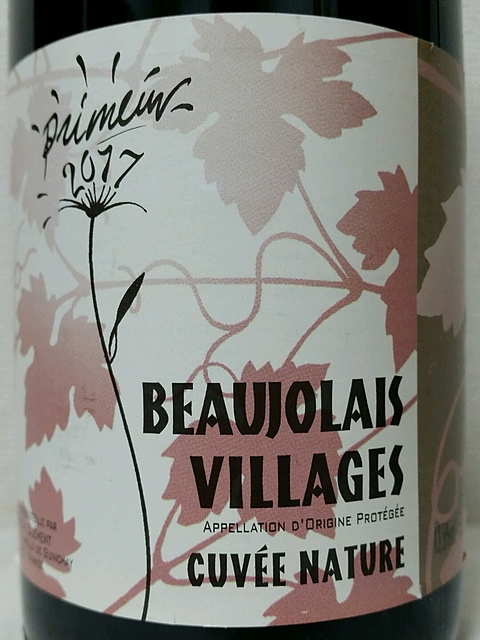 Pascal Clément Beaujolais Villages Primeur Cuvée Nature(パスカル・クレメン ボージョレ・ヴィラージュ プリムール キュヴェ・ナチュール)