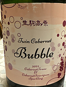 小林生駒高原葡萄酒工房 ツインカベルネスパークリング(2022)