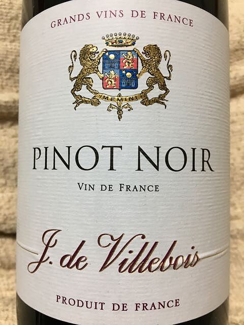 J. de Villebois Pinot Noir VdF(ヨースト・ド・ヴィルボワ ピノ・ノワール)