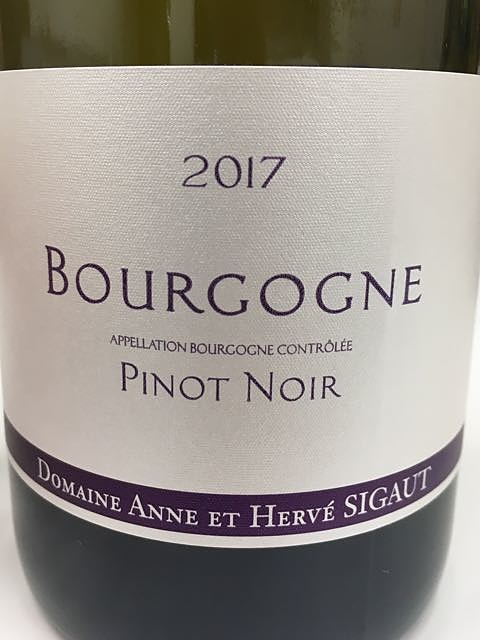 Dom. Anne et Hervé Sigaut Bourgogne Pinot Noir