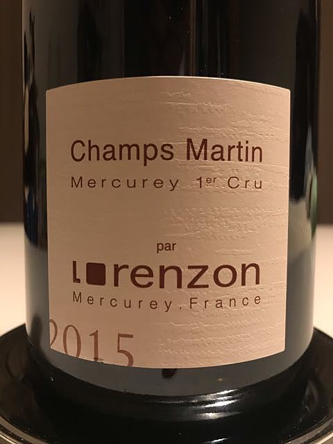 Lorenzon Mercurey 1er Cru Champs Martin Rouge(ロレンゾン メルキュレイ プルミエ・クリュ シャン・マルタン ルージュ)