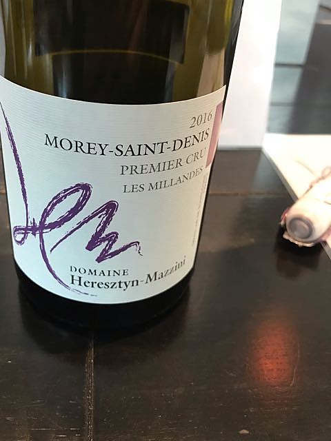 Dom. Heresztyn Mazzini Morey Saint Denis 1er Cru Les Millandes(ドメーヌ・エレスティン・マッツィニ モレ・サン・ドニ プルミエ・クリュ レ・ミランド)