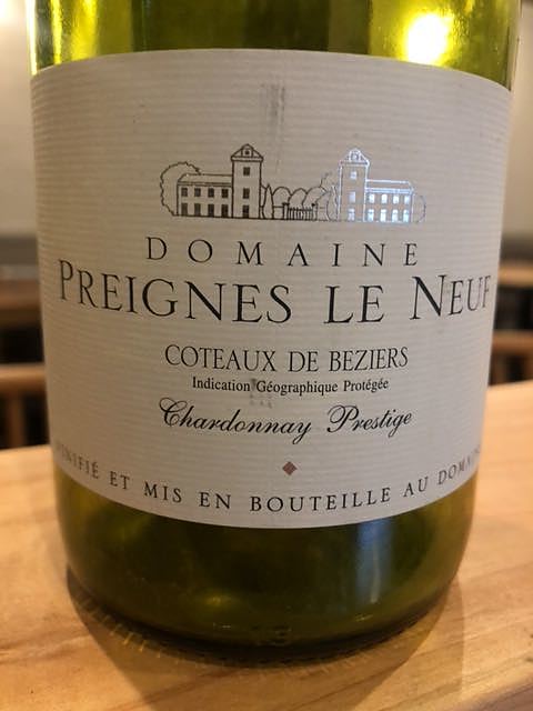 Dom. Preignes Le Neuf Chardonnay Prestige(ドメーヌ・ド・プレニェ・ル・ヌフ シャルドネ・プレスティージュ)