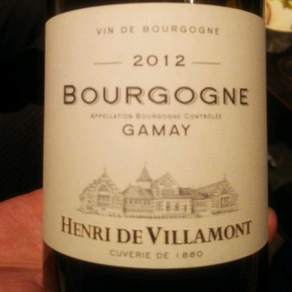 Henri de Villamont Bourgogne Gamay(アンリ・ド・ヴィラモン ブルゴーニュ ガメイ)