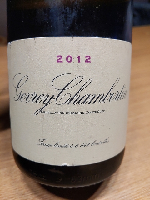 Dom. de la Vougeraie Gevrey Chambertin(ドメーヌ・ド・ラ・ヴージュレ ジュヴレ・シャンベルタン)