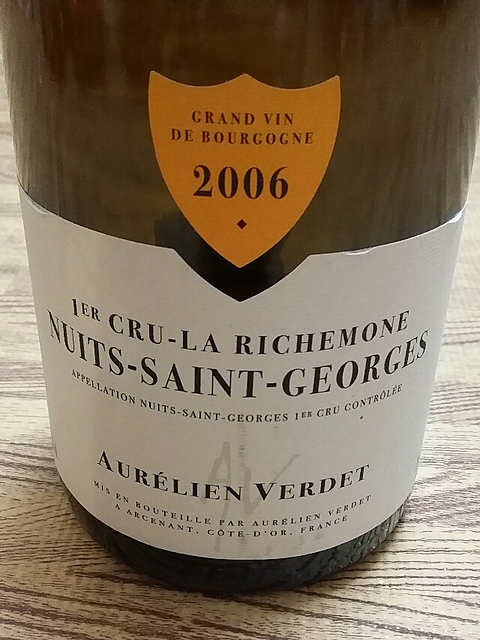 Aurélien Verdet Nuits Saint Georges 1er Cru La Richemone