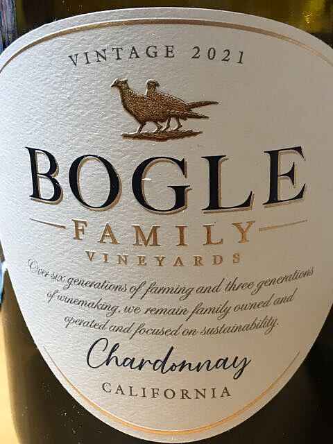 Bogle Family Vineyards Chardonnay(ボーグル シャルドネ)