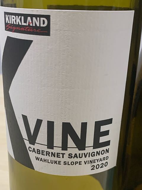 Kirkland Signature K Vine Cabernet Sauvignon Wahluke Slope Vineyard