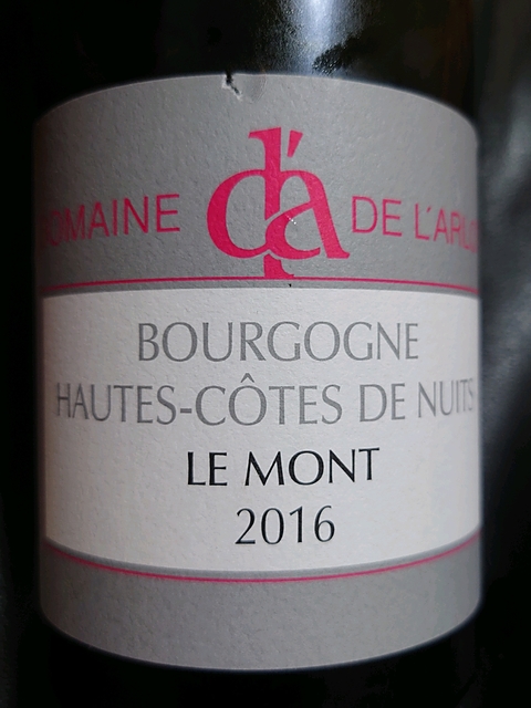 Dom. de l'Arlot Bourgogne Hautes Côtes de Nuits Le Mont Rouge(ドメーヌ・ド・ラルロ ブルゴーニュ・オート・コート・ド・ニュイ ル・モン)