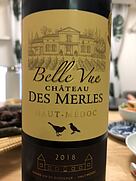 Belle Vue Ch. des Merles Haut Médoc(2018)