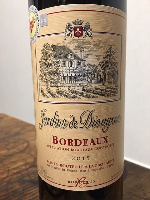 Jardins de Dionysos Bordeaux Rouge
