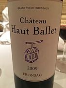 Ch. Haut Ballet Fronsac