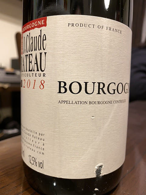 J. Claude Rateau Bourgogne Rouge