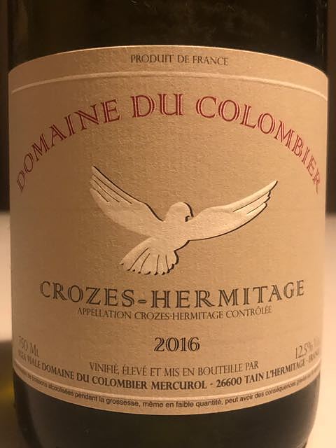 Dom. du Colombier Crozes Hermitage Blanc(ドメーヌ・デュ・コロンビエ クローズ・エルミタージュ ブラン)