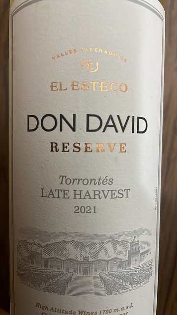 El Esteco Don David Torrontés Late Harvest