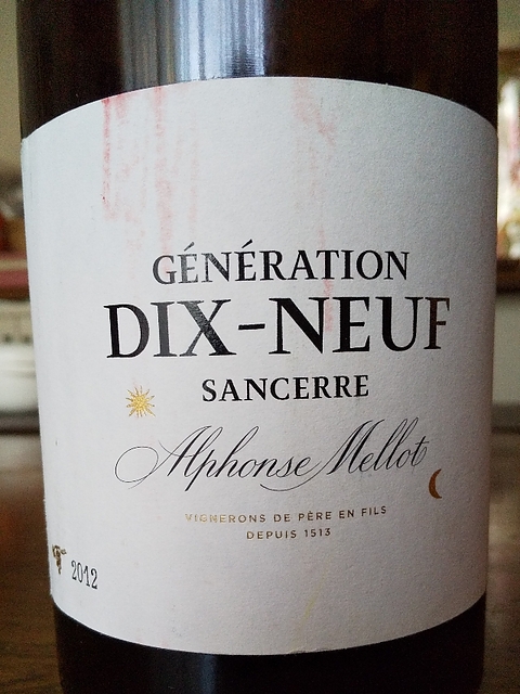 Alphonse Mellot Sancerre Génération Dix Neuf