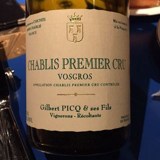 Gilbert Picq et Ses Fils Chablis 1er Cru Vosgros