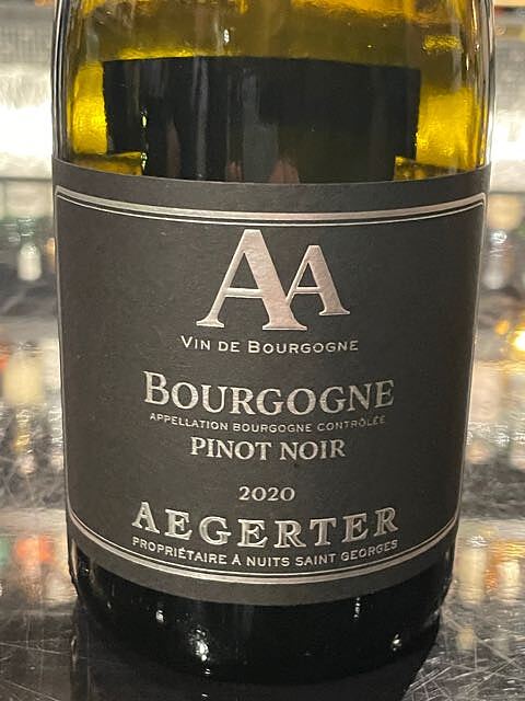 Aegerter Bourgogne Pinot Noir(エジェルテ ブルゴーニュ ピノ・ノワール)