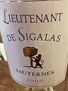 Lieutenant de Sigalas