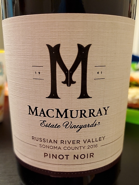 MacMurray Pinot Noir Russian River Valley(マクマレー ピノ・ノワール ロシアン・リヴァー・ヴァレー)