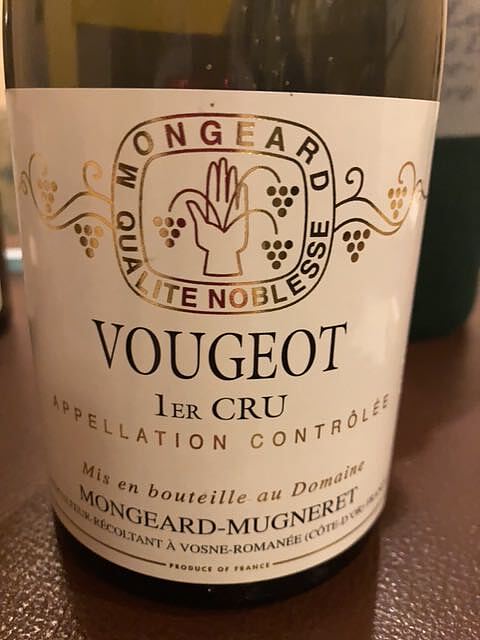 Mongeard Mugneret Vougeot 1er Cru