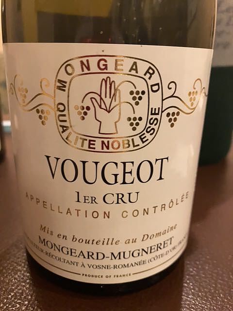 Mongeard Mugneret Vougeot 1er Cru(モンジャール・ミュニュレ ヴージョ プルミエ・クリュ)