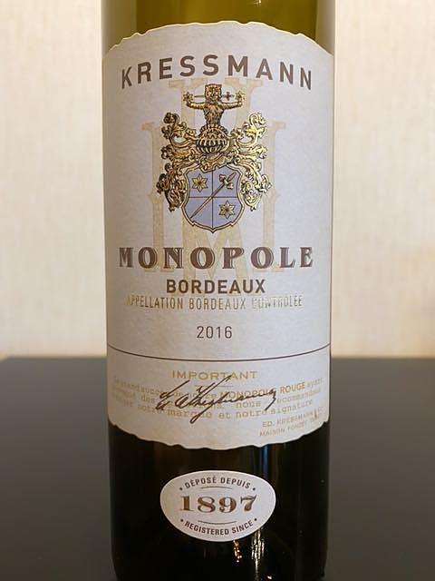 Kressmann Monopole Bordeaux Rouge(クレスマン モノポール ボルドー ルージュ)