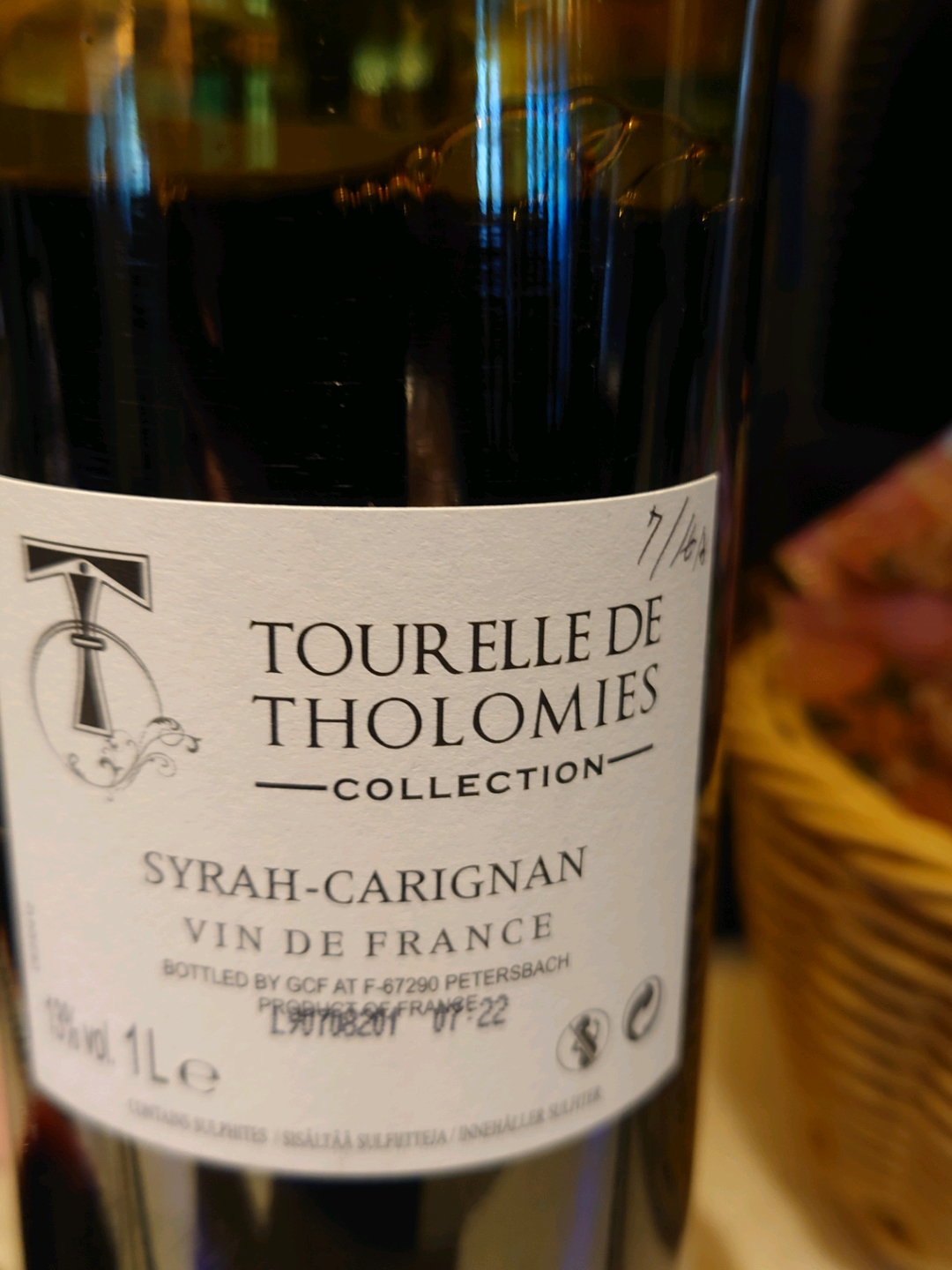 Tourelle de Tholomies Syrah Carignan Vinica 無料のワインアプリ