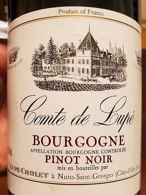 Lupé Cholet Bourgogne Comte de Lupé(ルぺ・ショーレ ブルゴーニュ コント・ド・ルぺ)