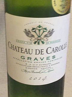 Ch. de Carolle Graves Blanc(シャトー・ド・キャロル ブラン)