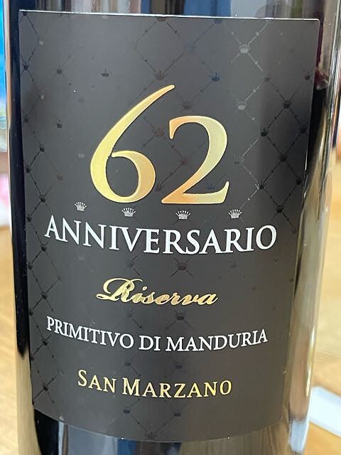 San Marzano Anniversario 62 Primitivo di Manduria Riserva