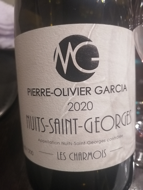 Pierre Olivier Garcia Nuits Saint Georges Les Charmois