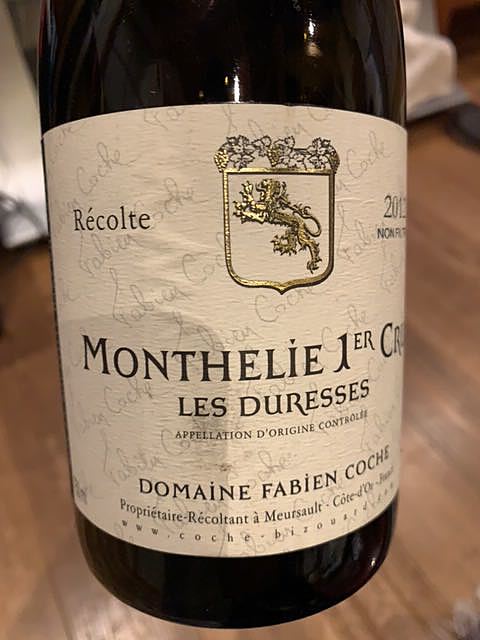 Dom. Fabien Coche Monthélie 1er Cru Les Duresses