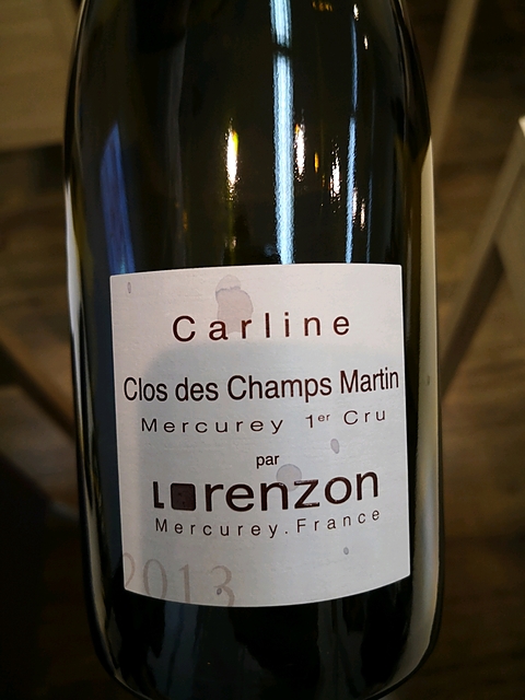 Lorenzon Mercurey 1er Cru Clos des Champs Martin Cuvée Carline(ロレンゾン メルキュレイ プルミエ・クリュ クロ・デ・シャン・マルタン キュヴェ・カーン)