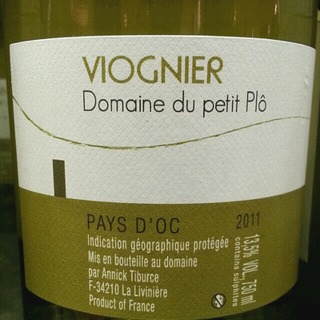 Dom. du Petit Plô Viognier(ドメーヌ・デュ・プティ・プロ ヴィオニエ)