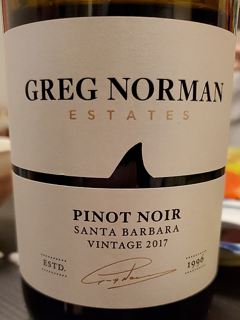 Greg Norman Estates Pinot Noir Santa Barbara County(グレッグ・ノーマン・エステート ピノ・ノワール サンタ・バーバラ・カウンティ)