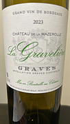 Ch. de la Mazerolles La Gravelière(2023)