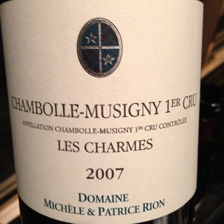 Dom. Michèle & Patrice Rion Chambolle Musigny 1er Cru Les Charmes(ドメーヌ・ミシェル・エ・パトリス・リオン シャンボール ･ ミュジニー プルミエ・クリュ レ・シャルム)