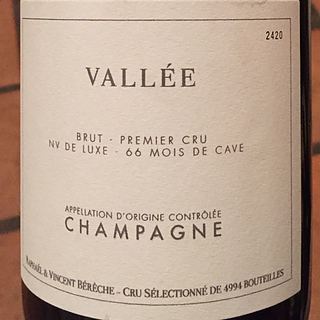 Raphaël & Vincent Bérêche Vallée Brut 1er Cru De Luxe 66 Mois de Cave(ラファエル・エ・ヴァンサン・ベレッシェ ヴァレー ブリュット プルミエ・クリュ)