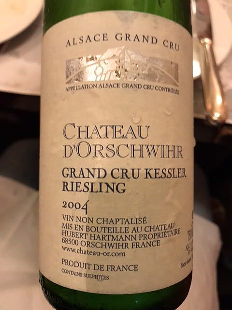 Ch. d'Orschwihr Riesling Grand Cru Kessler(シャトー・ドルシュヴィール リースリング グラン・クリュ ケスラー)