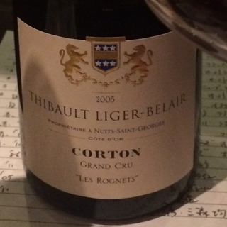 Thibault Liger Belair Corton Grand Cru Les Rognets(ティボー・リジェ・ベレール コルトン グラン・クリュ レ・ロニェ)