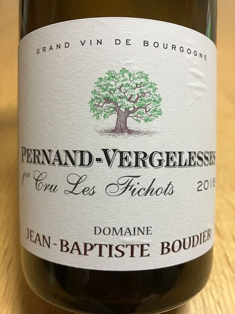 Dom. Jean Baptiste Boudier Pernand Vergelesses 1er Cru Les Fichots